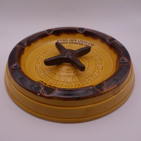 Fabulous Atlantic City Roulette Wheel Ceramic Ash Tray - Picture 5 of 14
